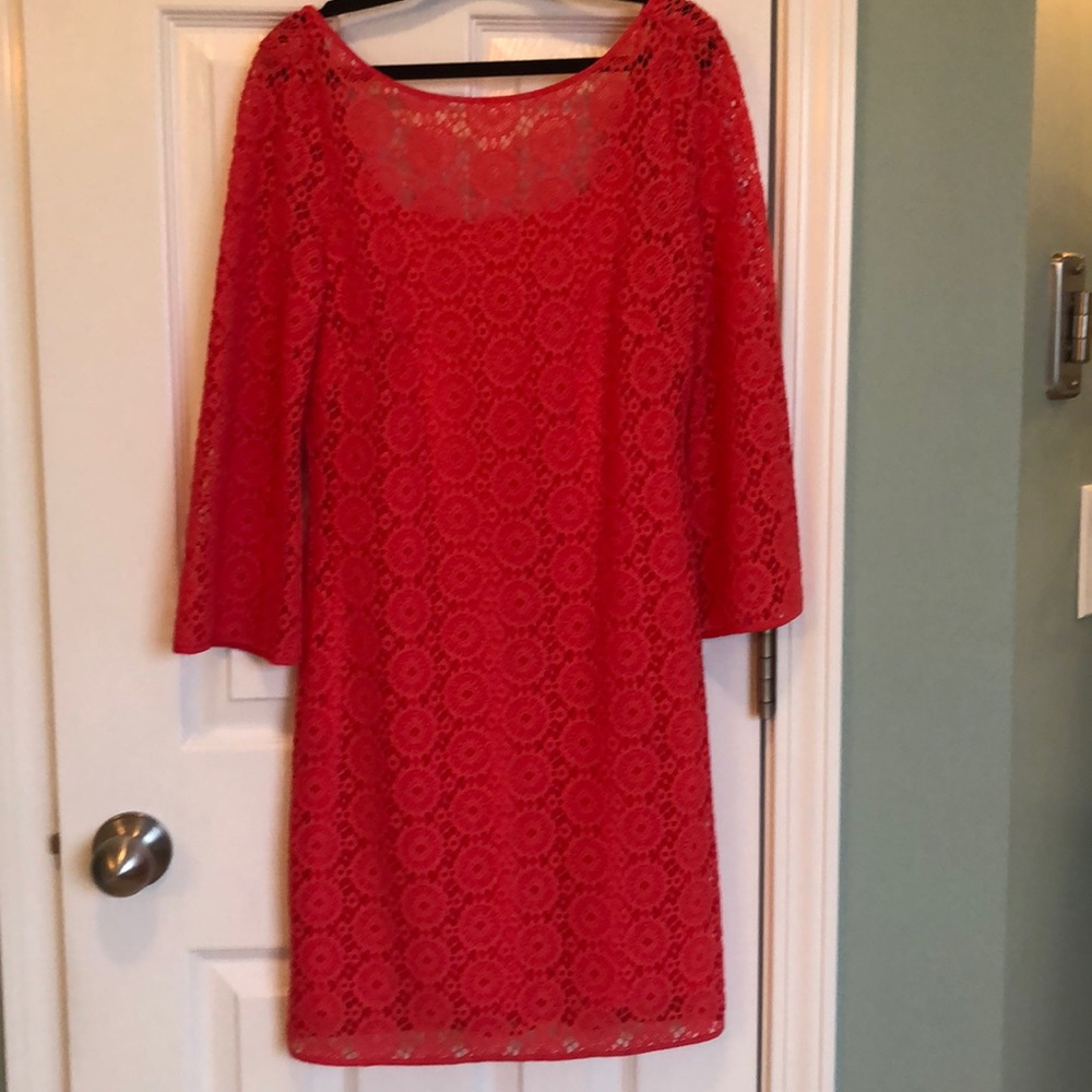 Lily Pulitzer coral dress